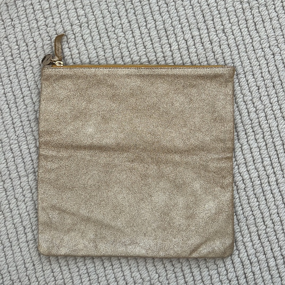 Clare V. Gold metallic fold over clutch - Picture 3 of 7
